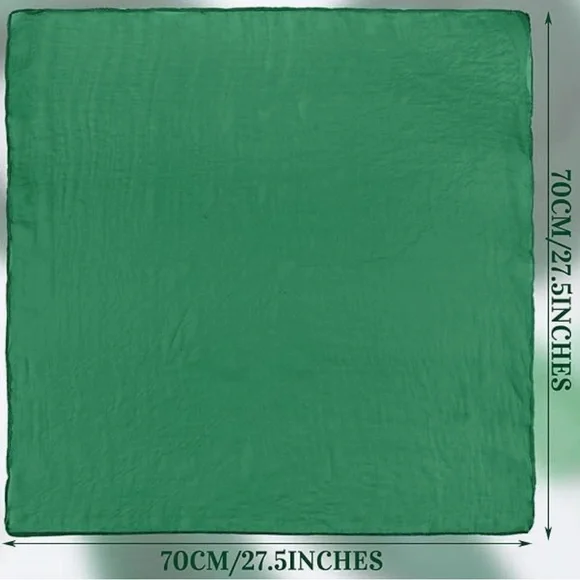 Green Chiffon Scarf NWOT - Picture 3 of 5